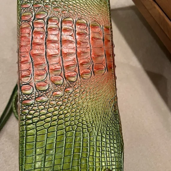 Brahmin Duxbury Satchel Limeade Green Melon Ombré NWOT - Picture 12 of 12